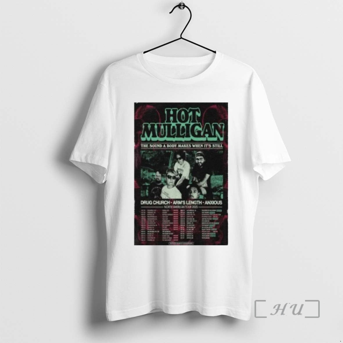 Limited Edition Hot Mulligan North America Tour 2025 Concert Tee Shirt Sweater