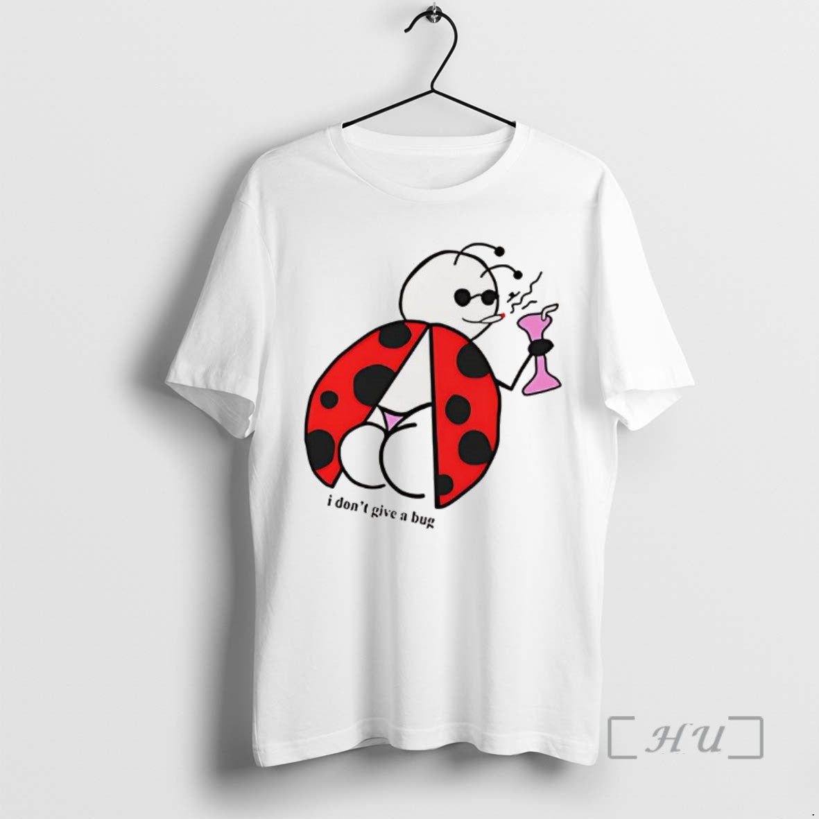 Limited Edition I Dont Give A Bug Ladybug Meme Tee Shirt Sweater