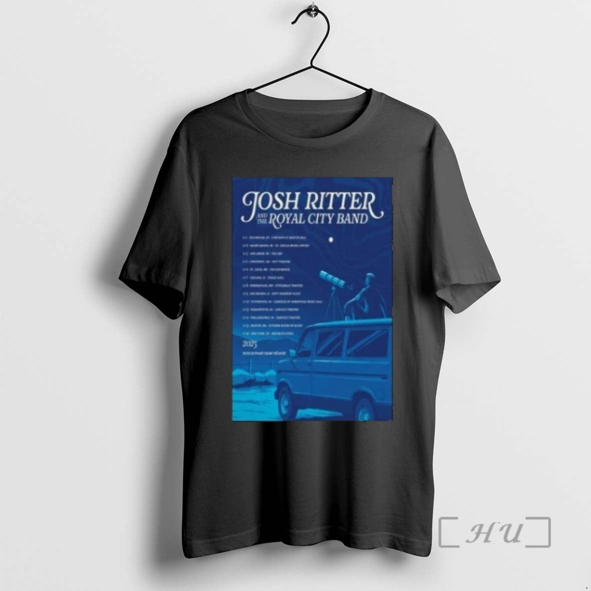Limited Edition Josh Ritter And The Royal City Band Nov Tour 2025 Tee Shirt Sweater