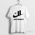 Limited Edition Just Blow It Logo Graphic Tee Shirt Sweater