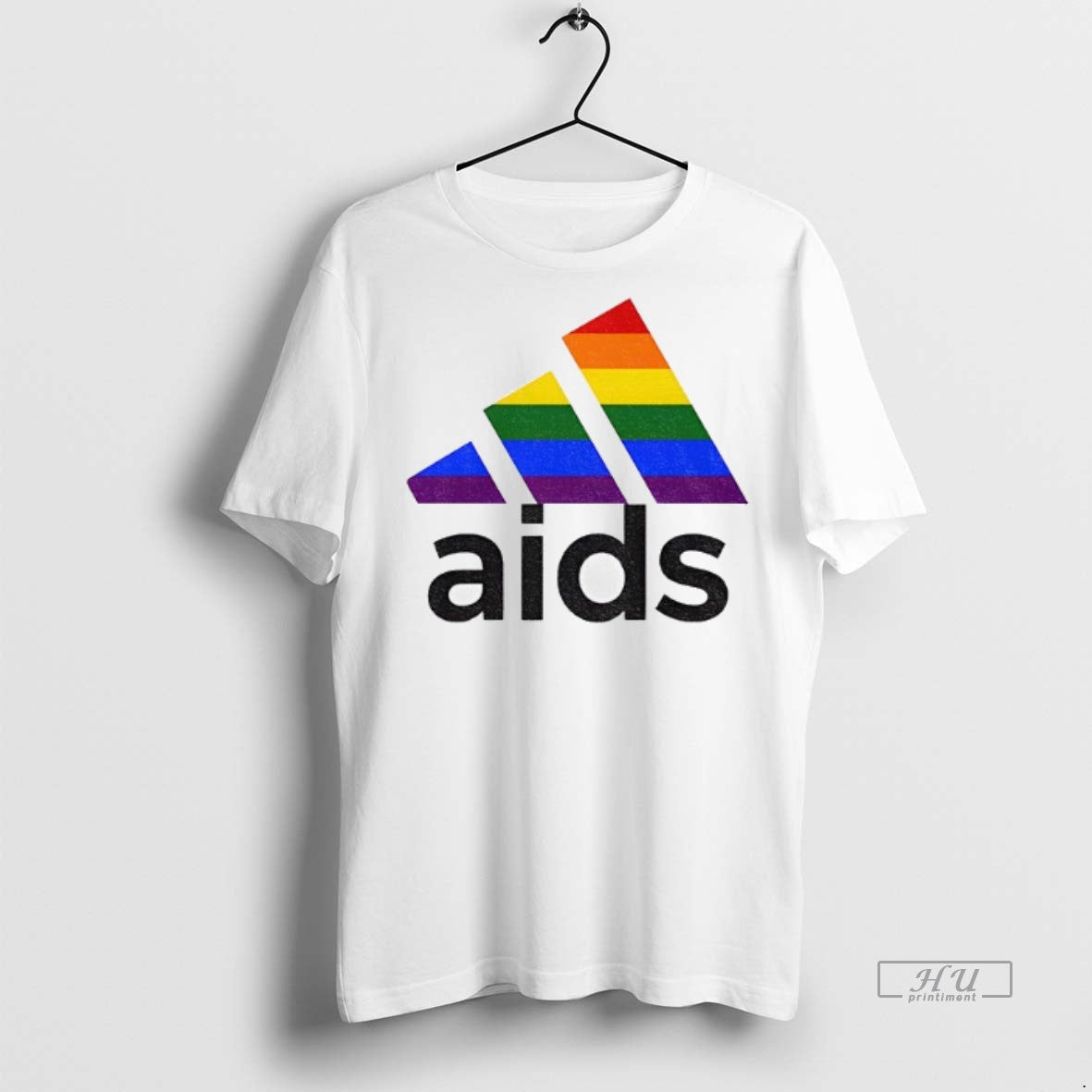Limited Edition Lgbt Pride Month Aids Logo Parody 2025 Tee Shirt Sweater