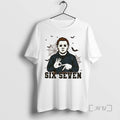 Limited Edition Michael Myers Bat Six Seven 6 7 Meme Spooky Halloween Tee Shirt Sweater