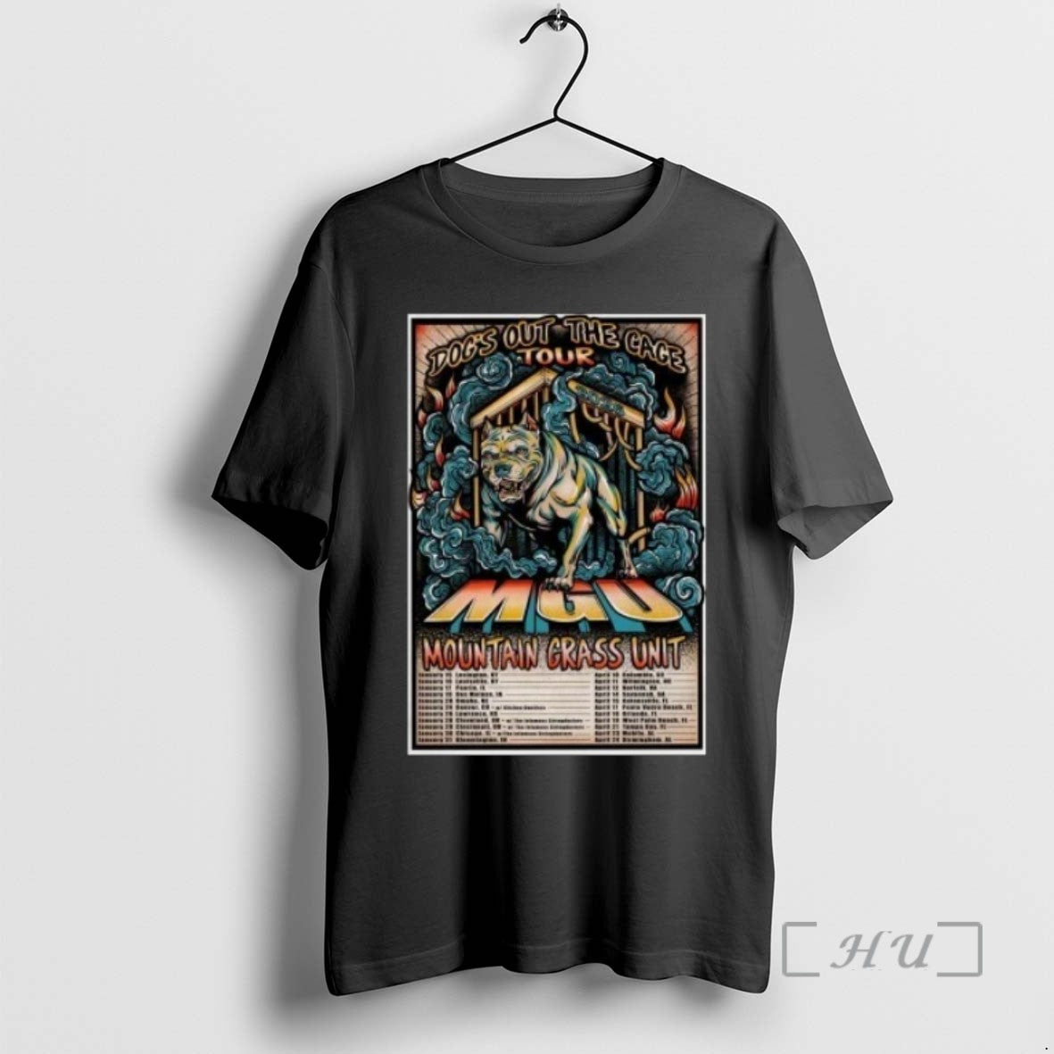 Limited Edition Mountain Grass Unit Dogs Out The Cage 2026 Tour Tee Shirt Sweater