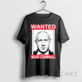 Limited Edition Netanyahu Parody Wanted War Criminal Tee Shirt Sweater