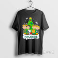 Limited Edition Peanuts Characters X Green Bay Packers Chrismas Tee Shirt Sweater