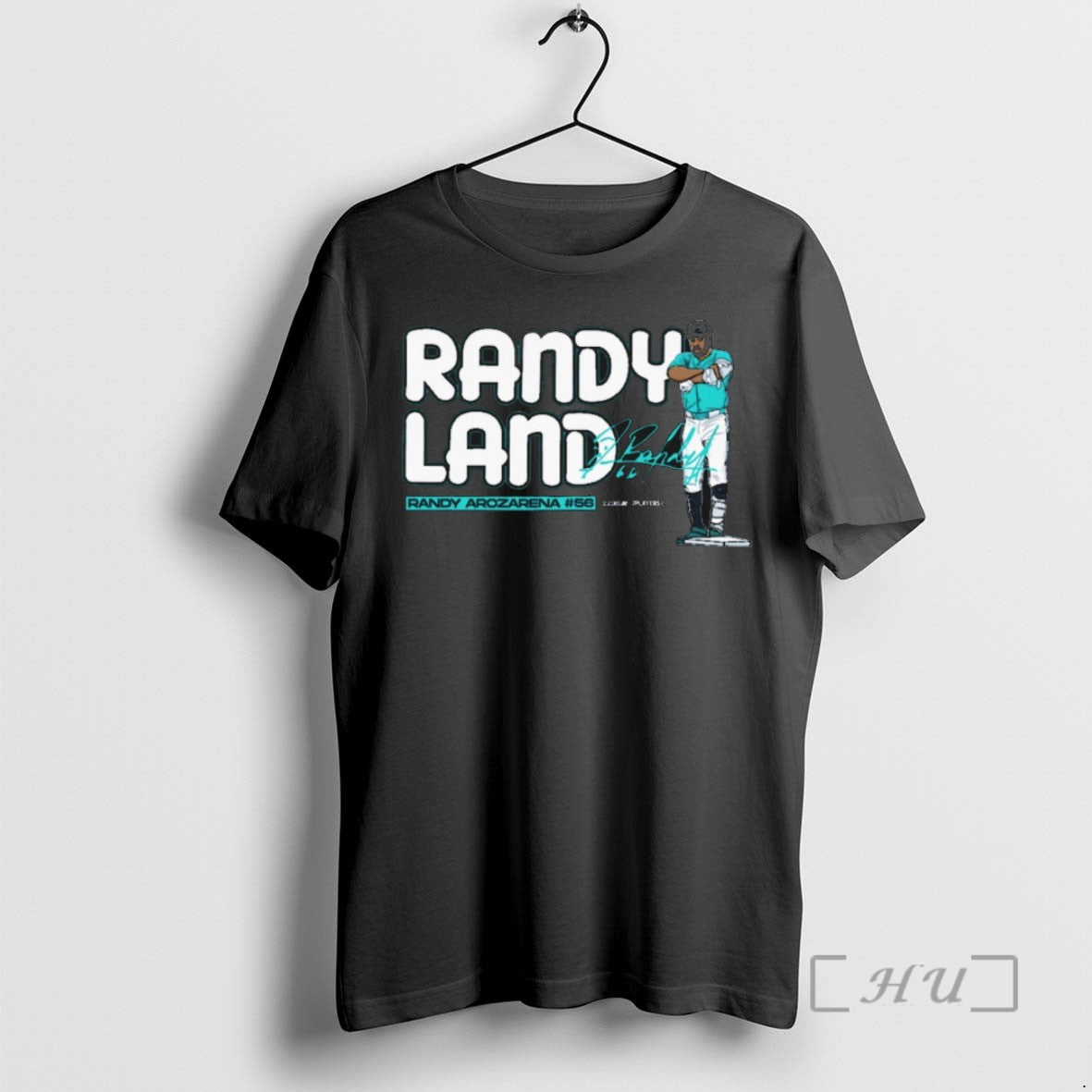 Limited Edition Randyland Randy Arozarena Seattle Mariners Mlb Signature Painting T Tee Shirt Sweater