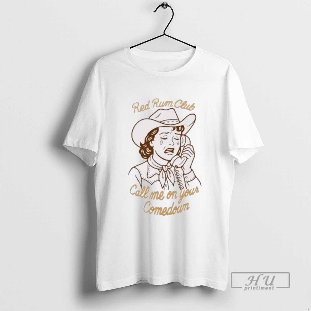Limited Edition Red Rum Club Call Me On Your Comedown Painting Graphic Tee Shirt