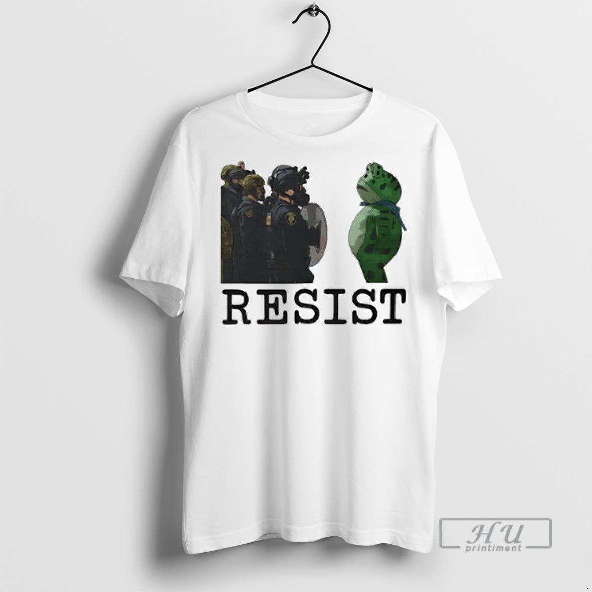 Limited Edition Resist Portland Frog Protest Anti Ice Anti Fascism Graphic Tee Shirt Sweatshirt Hoodies