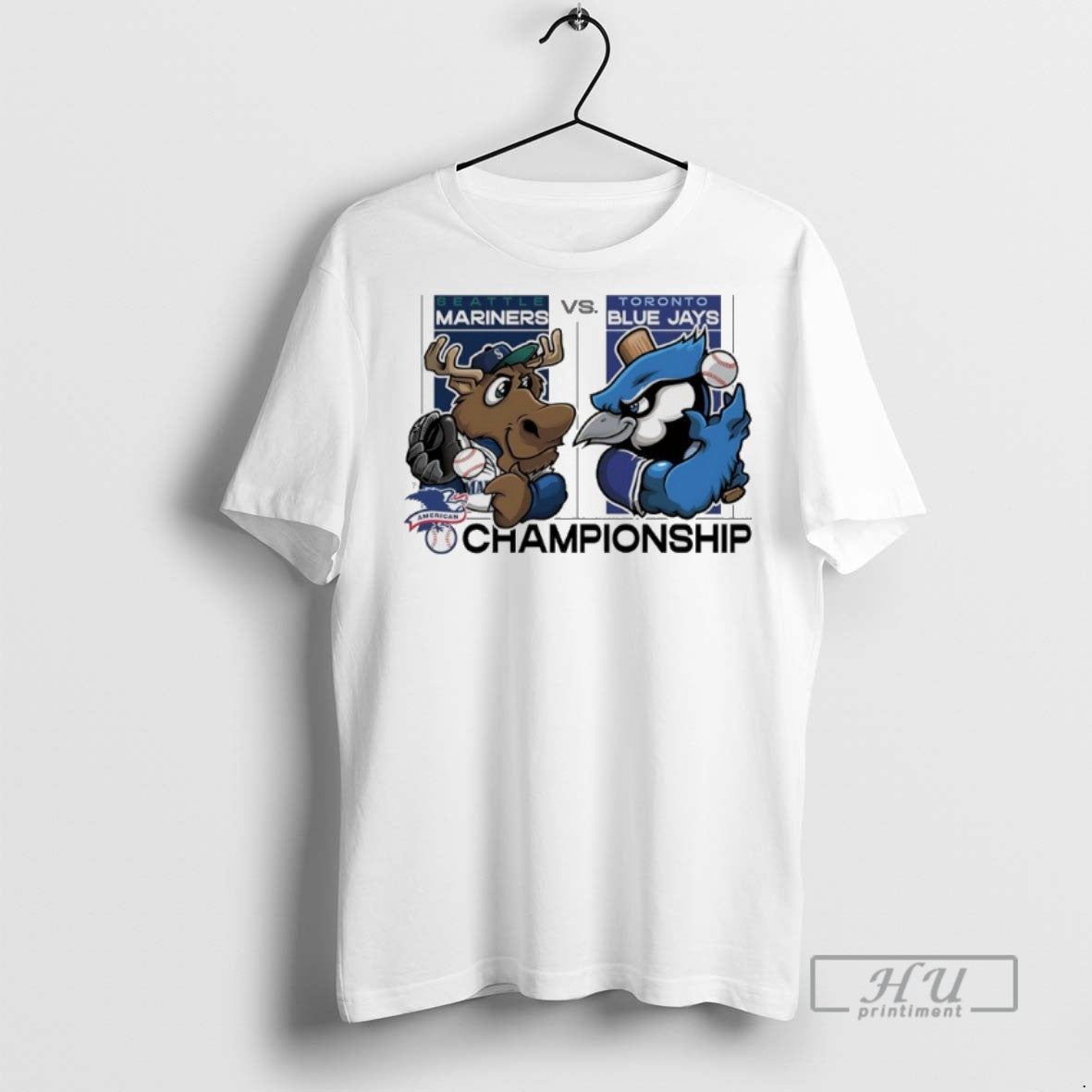 Limited Edition Seattle Mariners Vs Toronto Blue Jays 2025 Alcs Matchups Mascot Graphic