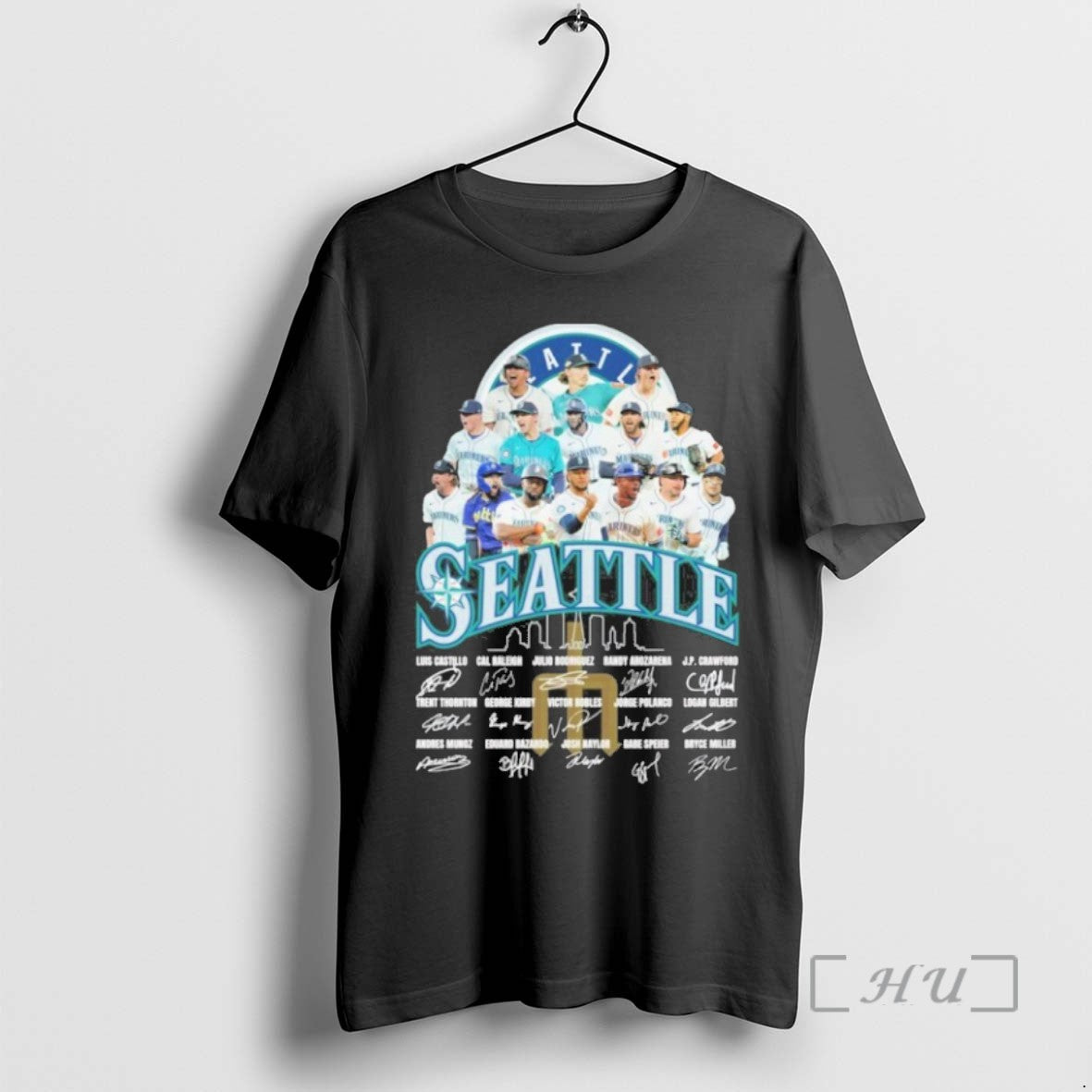 Limited Edition Seattle Team Player Signature Tee Shirt Sweater