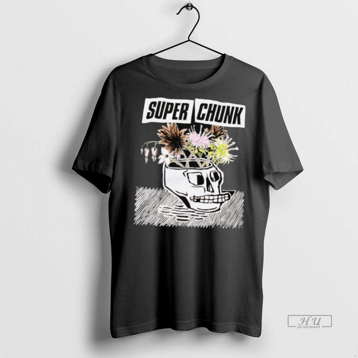 Limited Edition Skull X Flower Super Chunk Tee Shirt Sweater