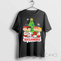 Limited Edition Tampa Bay Buccaneers X The Peanuts Merry Christmas Tee Shirt Sweater
