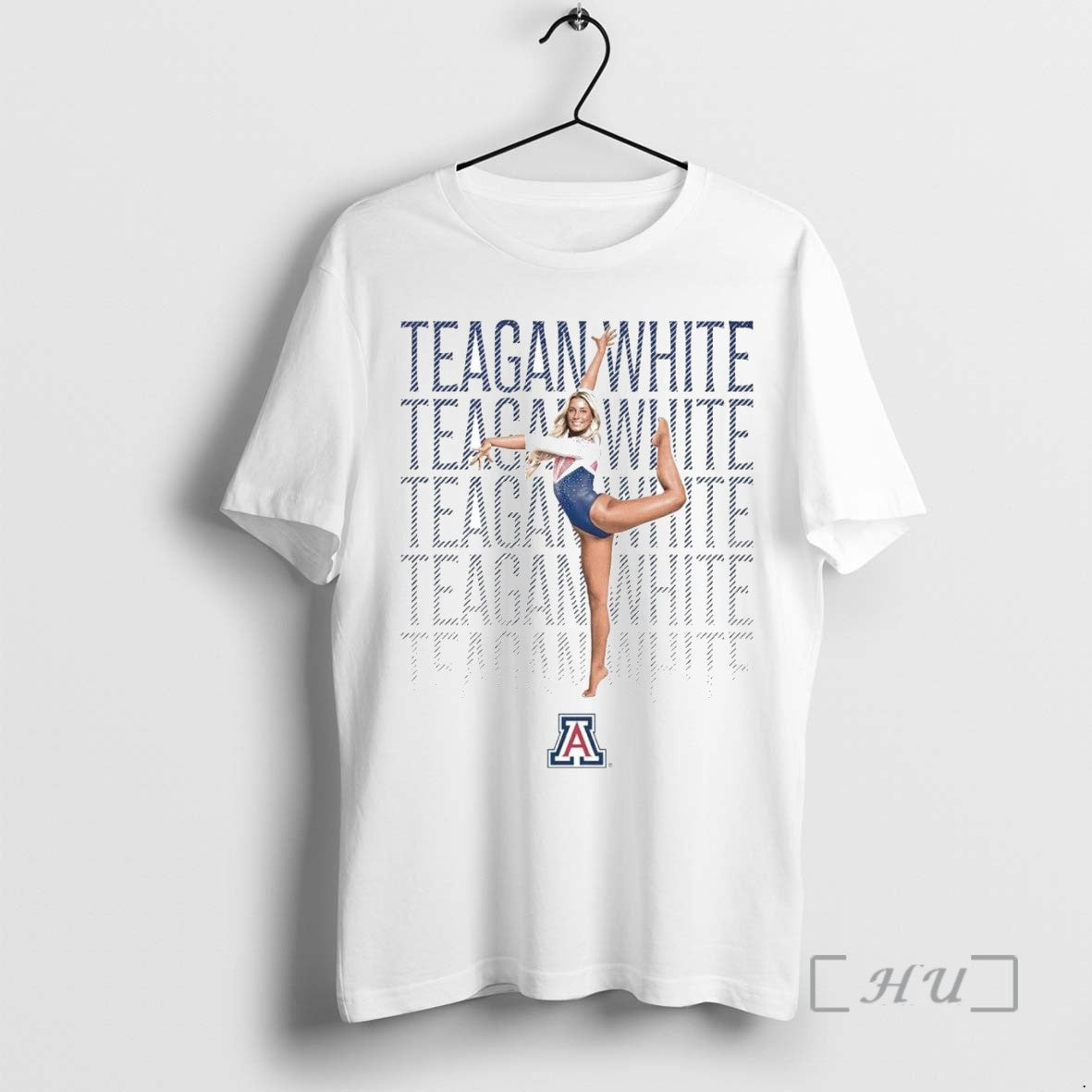 Limited Edition Teagan White Illustrated Dancing Smile Tee Shirt Sweater