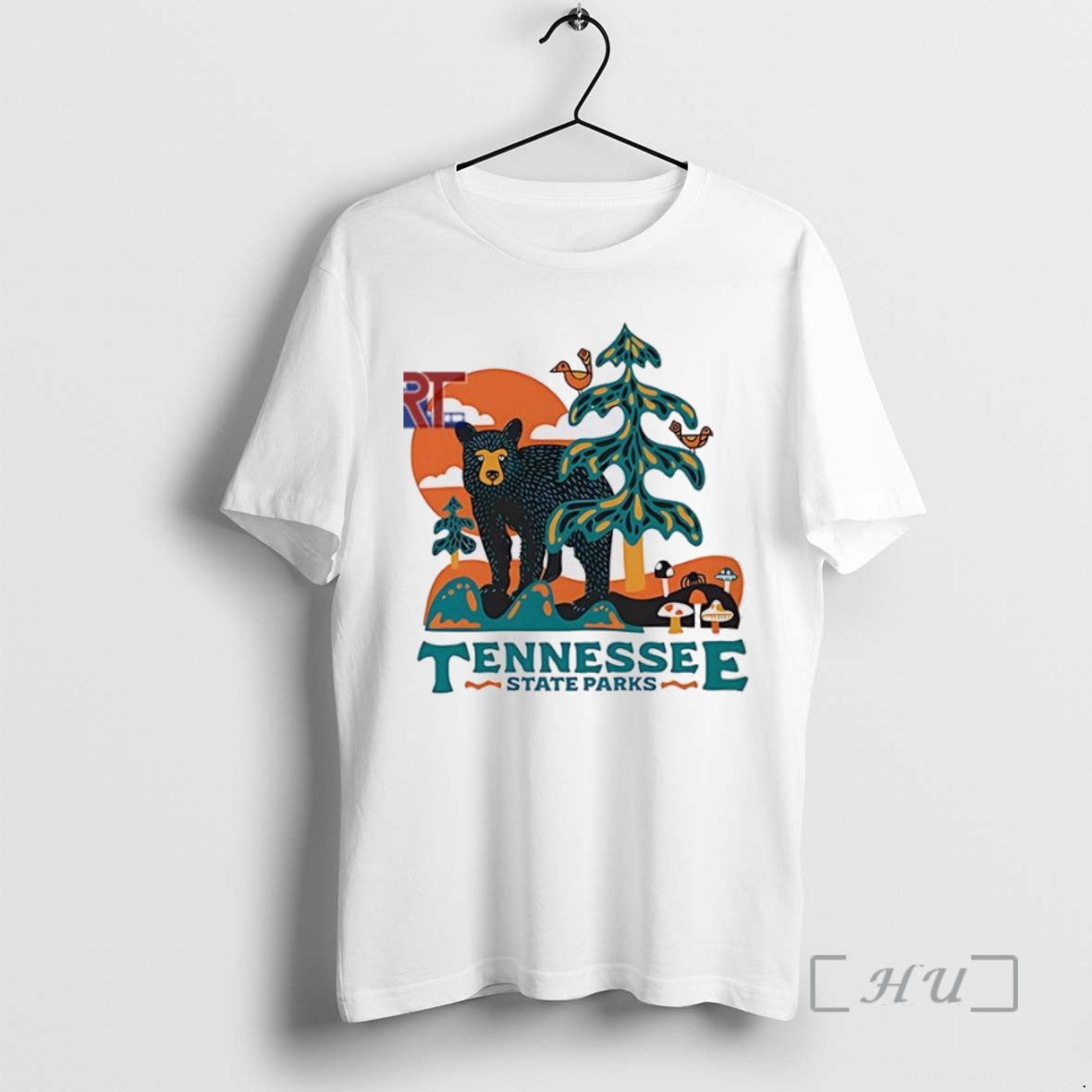 Limited Edition Tennessee Parks Bear In Woods Tee Shirt Sweater