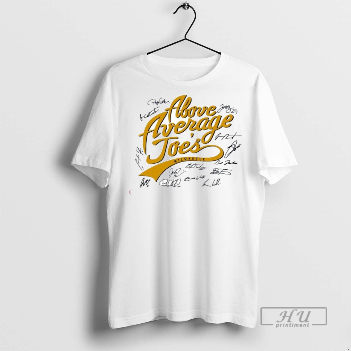 Limited Edition The Above Average Joes Milwaukee Baseball Signature Graphic Tee Shirt Sweatshirt Hoodies
