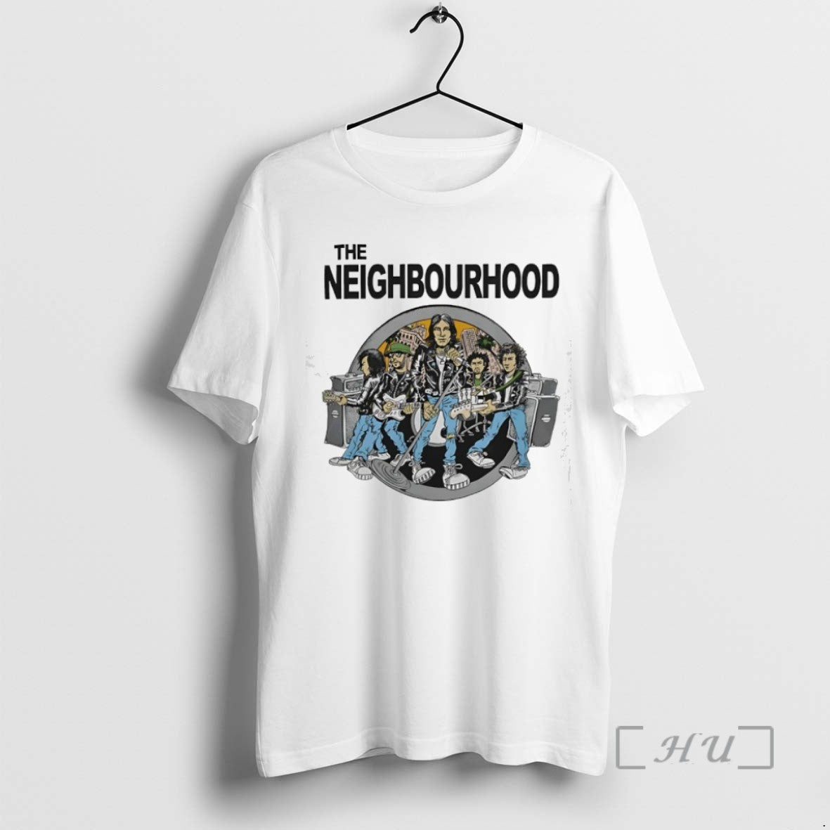 Limited Edition The Neighbourhood Band Members Caricature Tee Shirt Sweater