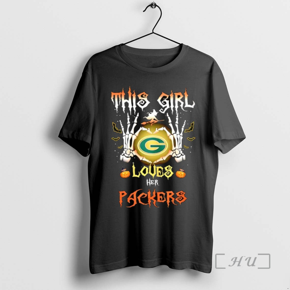 Limited Edition This Girl Loves Her Green Bay Packer Halloween Tee Shirt Sweater