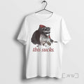 Limited Edition This Sucks Halloween Vampire Raccoon Ornaments Tee Shirt Sweater