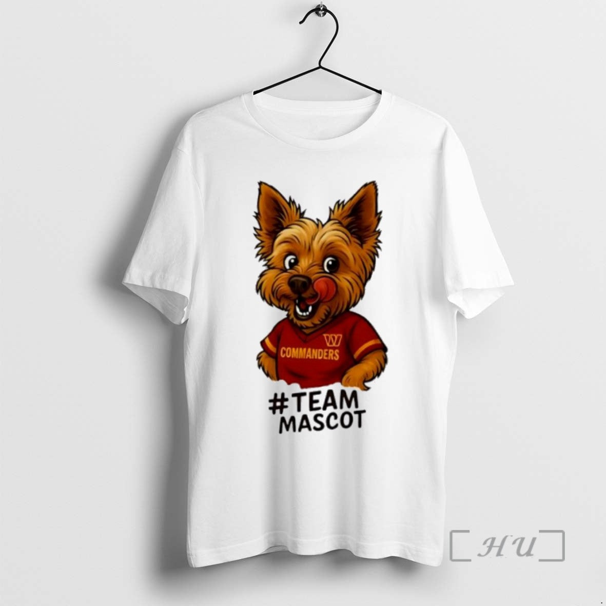 Limited Edition Washington Commanders Yorkie Hashtag Team Mascot Tee Shirt Sweater