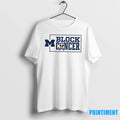 Michigan Wolverines Block Cancer Ribbon Tshirts Sweater
