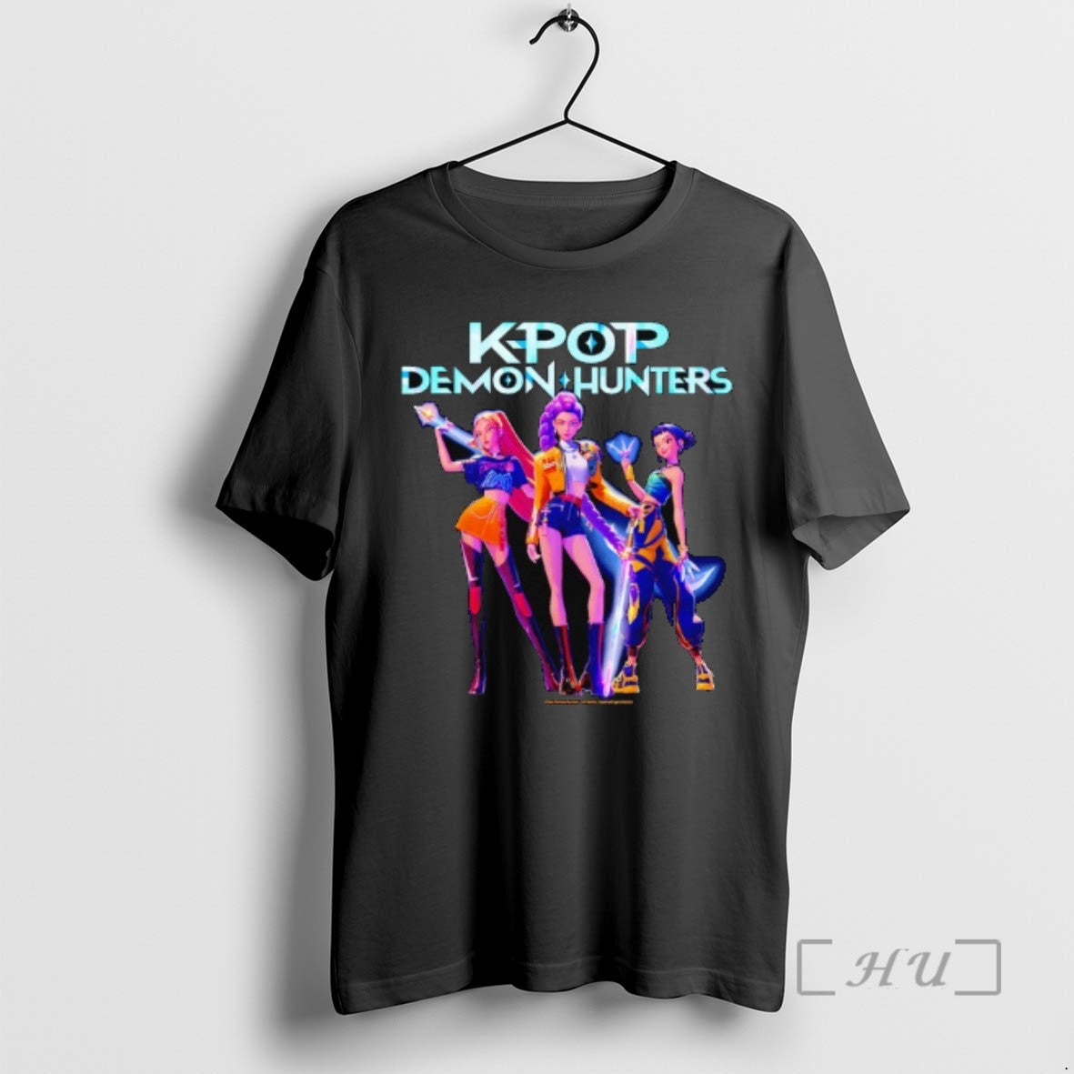 New K Pop Demon Hunters Huntrix Heroic Poses Halloween Tee Sweater