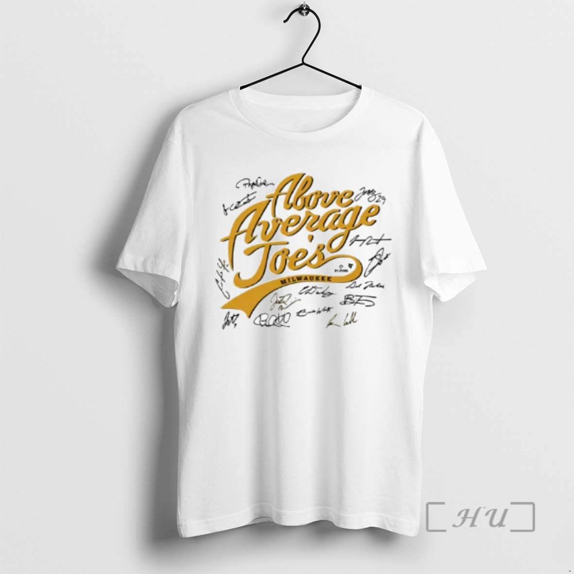 New Milwaukee Baseball The Above Average Joes Players Signatures Tee Sweater