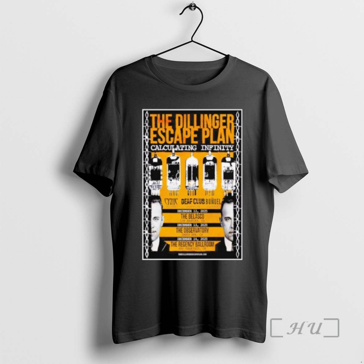 New The Dillinger Escape Plan Ca December 12 14 2025 Tee Sweater
