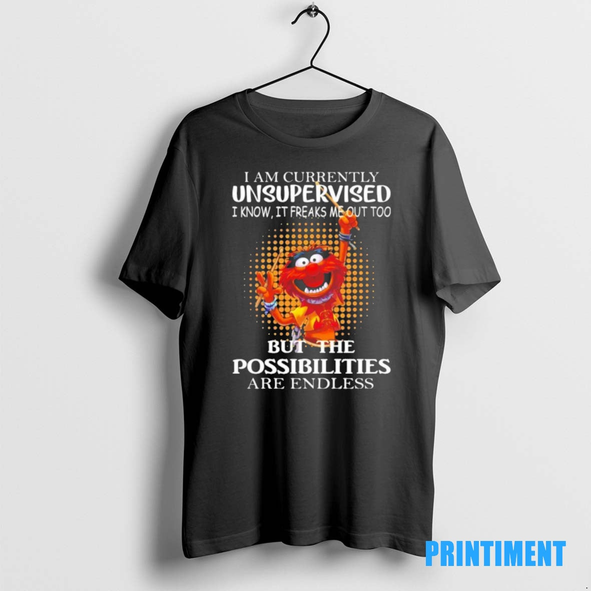 Official Animal Muppet Drummer I Am Currently Unsupervised I Know It Freaks Me Out Tee