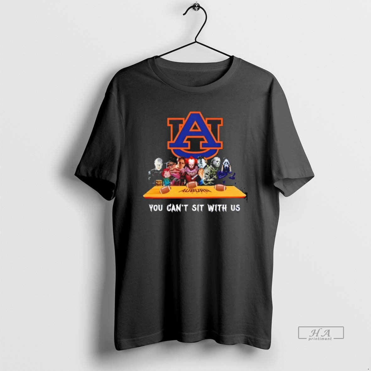 Official Auburn Tigers Horror Movie Characters You Cant Sit With Us Halloween