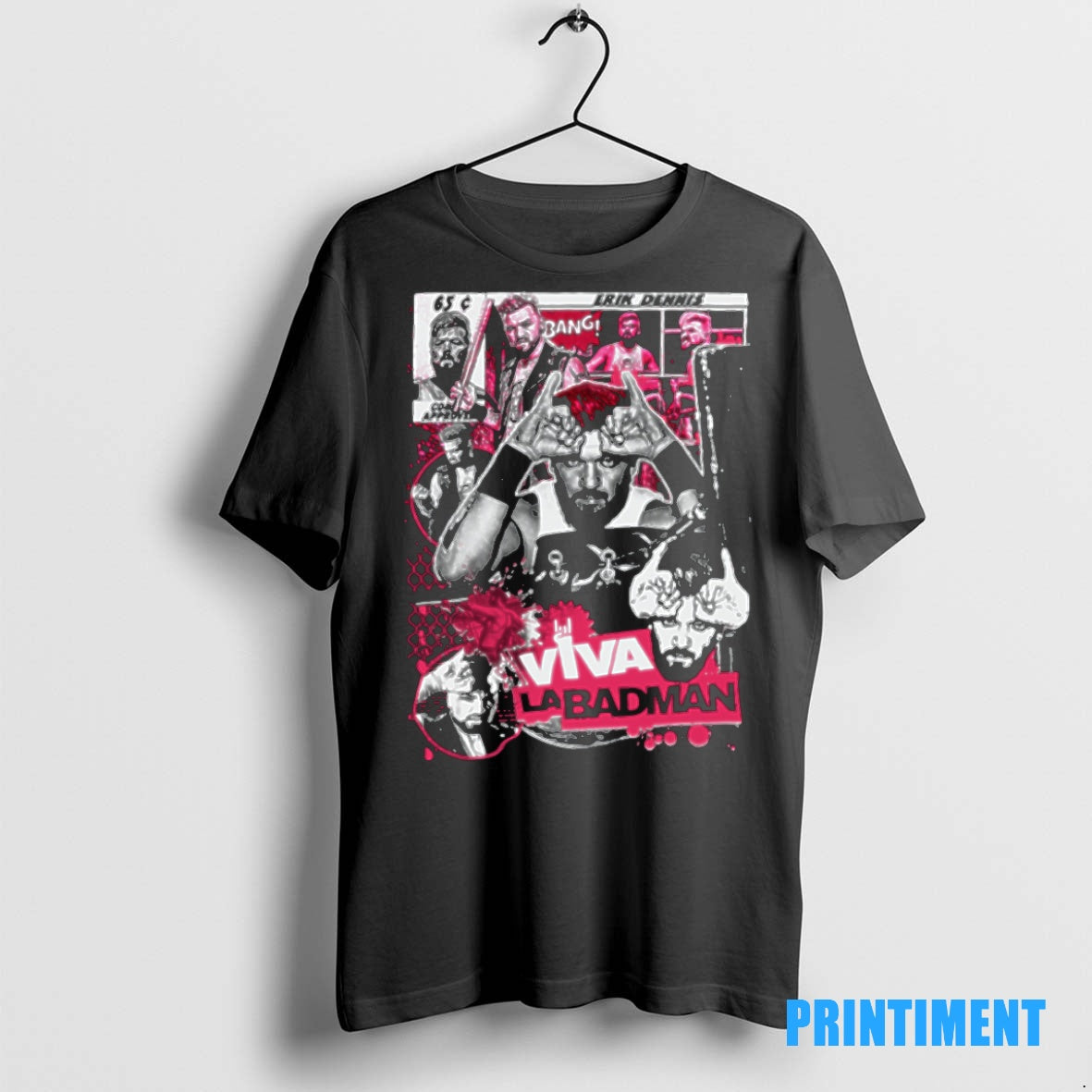 Official Bad Man Erik Dennis Badman Collage Wrestling Tees0 Tee Sweater