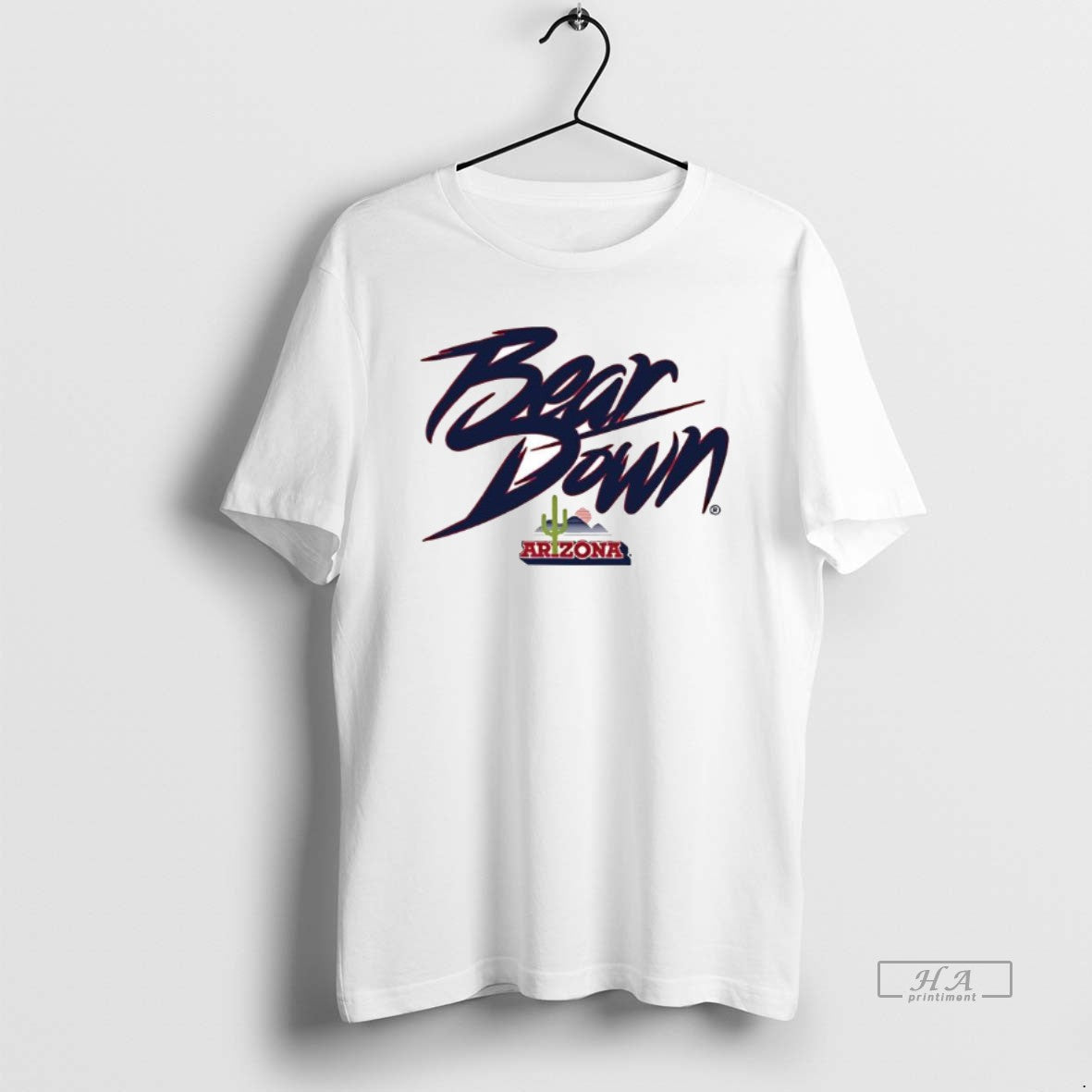 Official Bear Down Cactus Logo Arizona Wildcats Style 2025