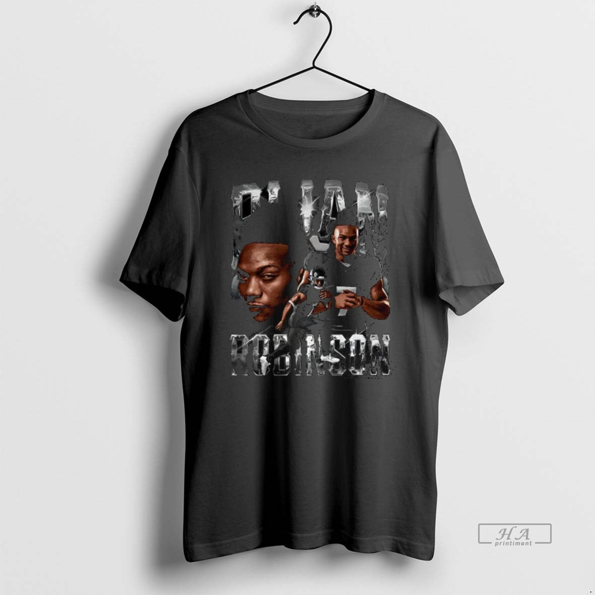 Official Bijan Robinson Atlanta Falcons Football Bling Graphic