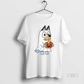 Official Bluey Halloween Ghost Bluey Pumpkin Cartoon