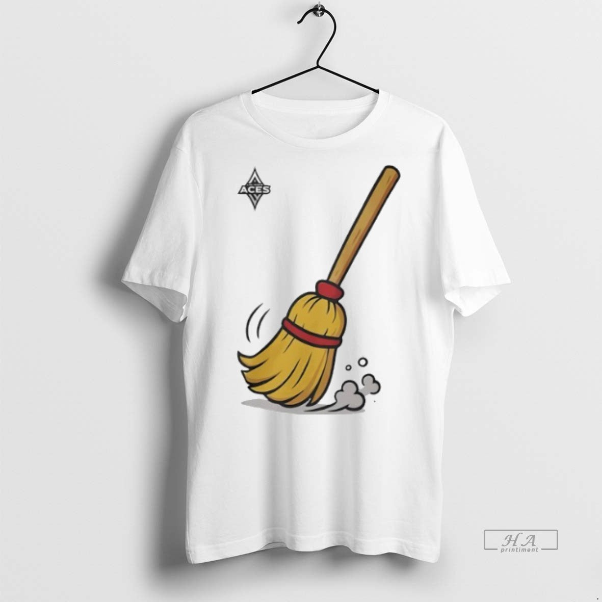 Official Broom Sweep Las Vegas Aces Logo Shirt