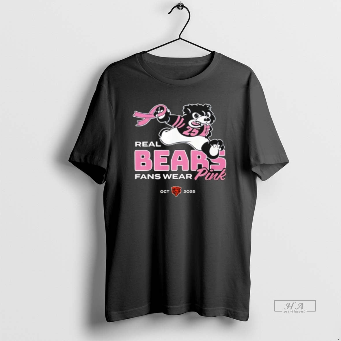 Official Caleb Williams Real Bears Fans Wear Pink 2025