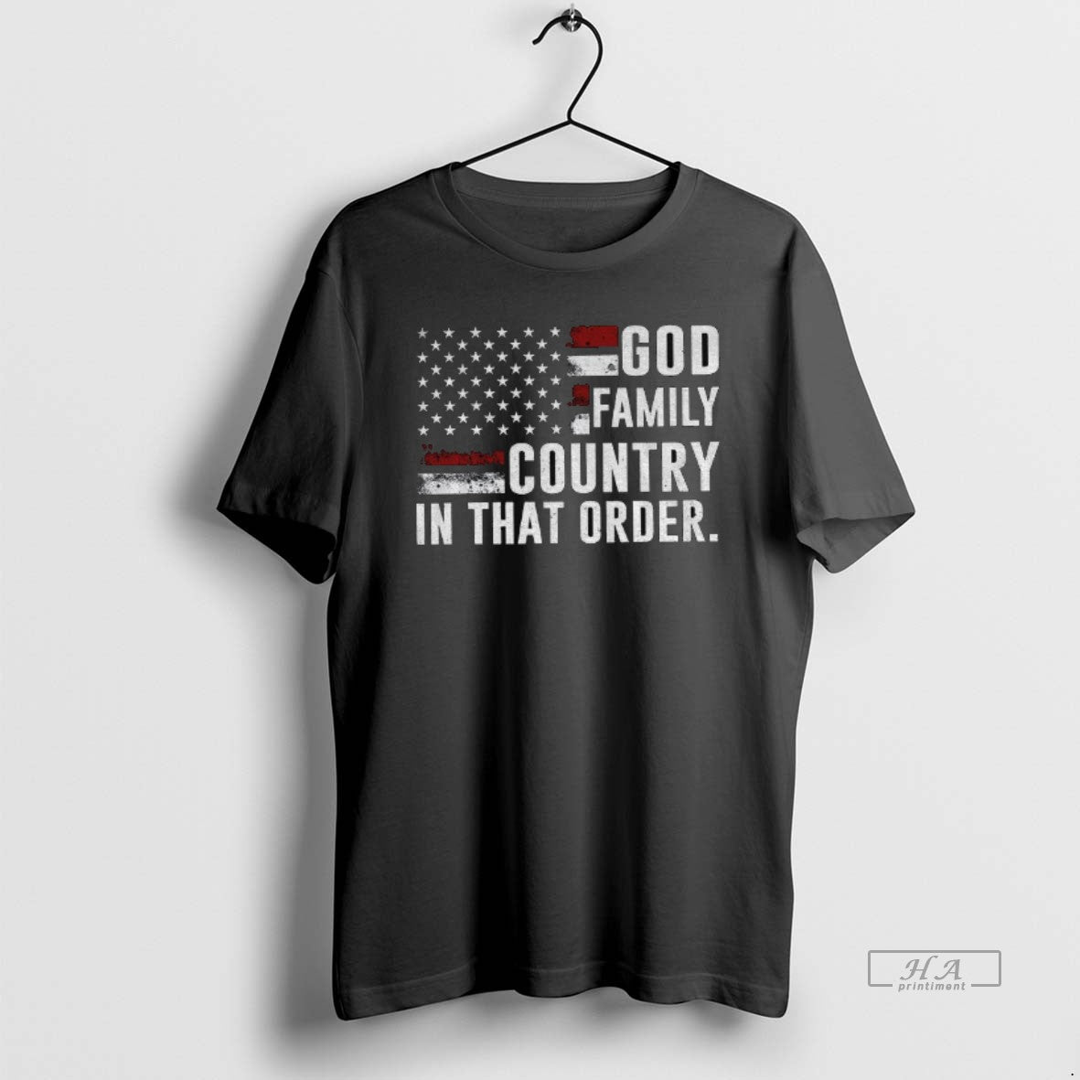 Official Charlie Kirk God Family Country In That Order American Flag
