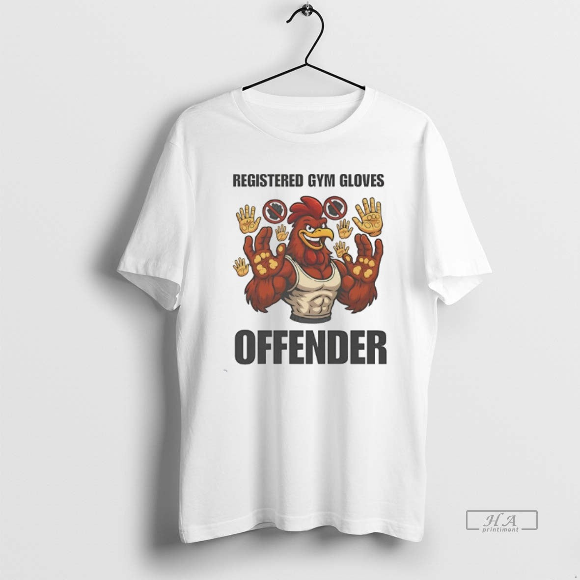 Official Chicken Registered Gym Gloves Offender