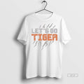 Official Cincinnati Football Lets Go Tiger Block Stripes Shirt