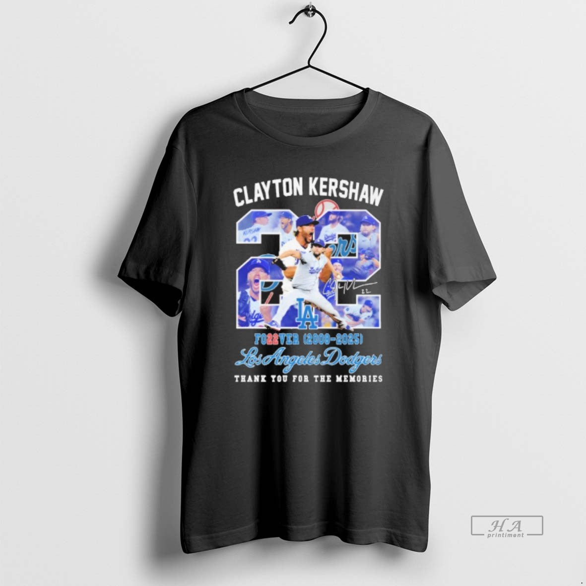 Official Clayton Kersaw 22 Fo22ver Los Angeles Dodgers Thank You For The Memories
