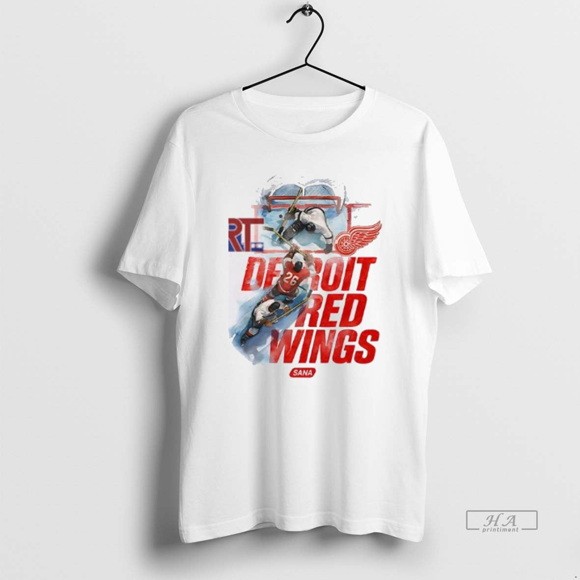 Official Detroit Red Wings X Sana Graphic