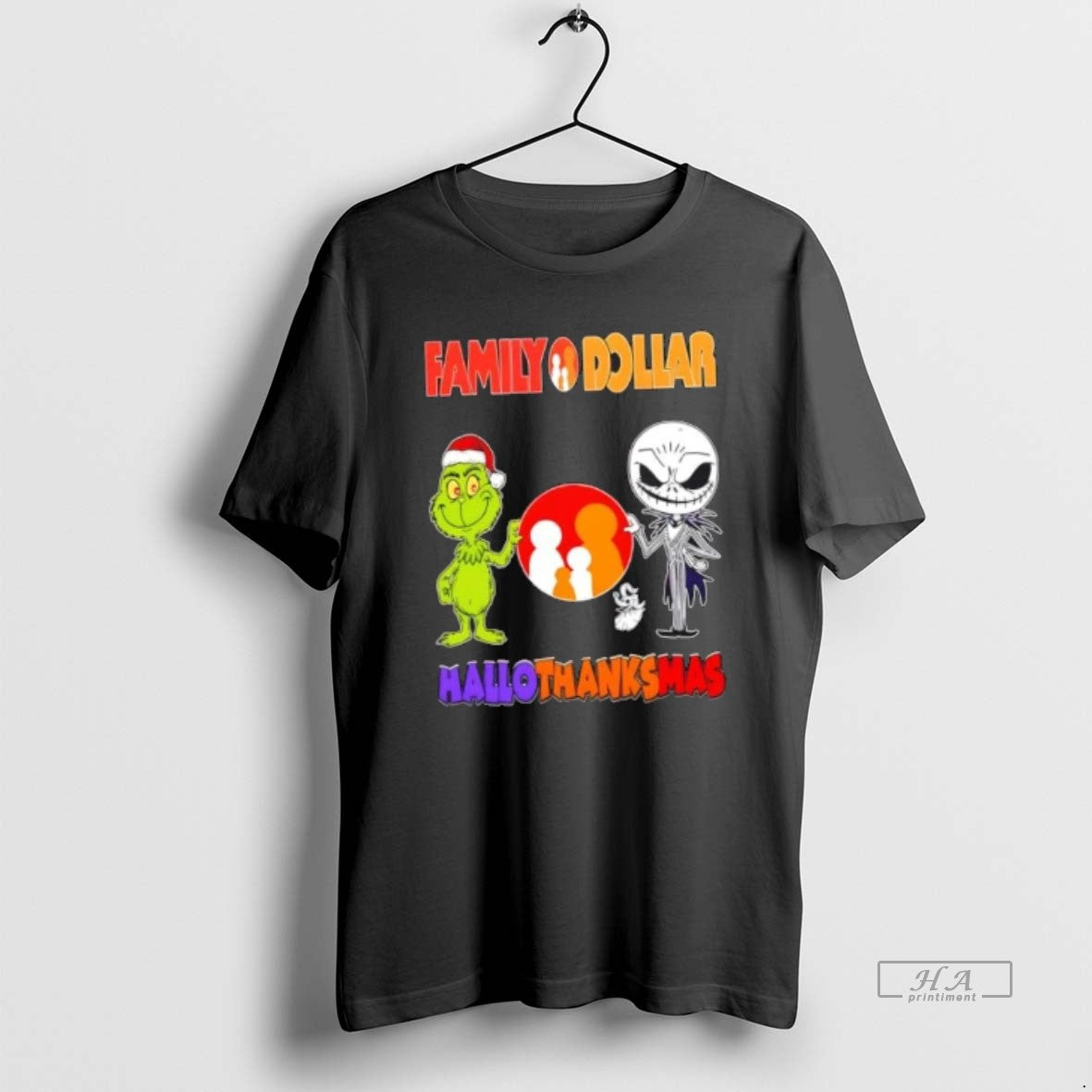 Official Family Dollar X Grinch And Jack Skellington Friends Fist Bump Happy Hallothanksmas