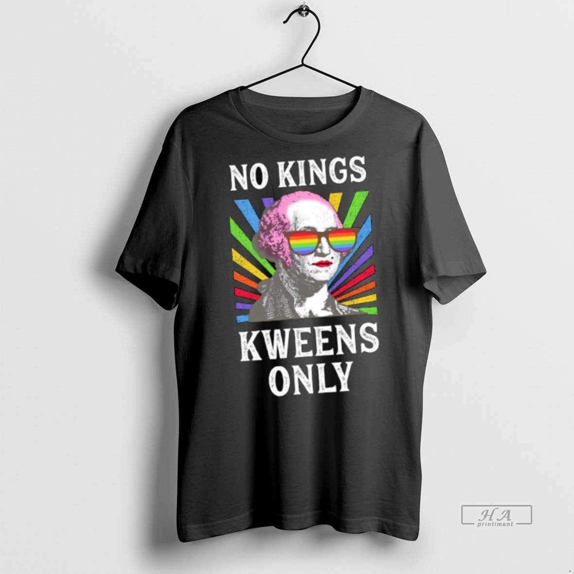 Official George Washington No Kings Kweens Only Lgbtq Shirt