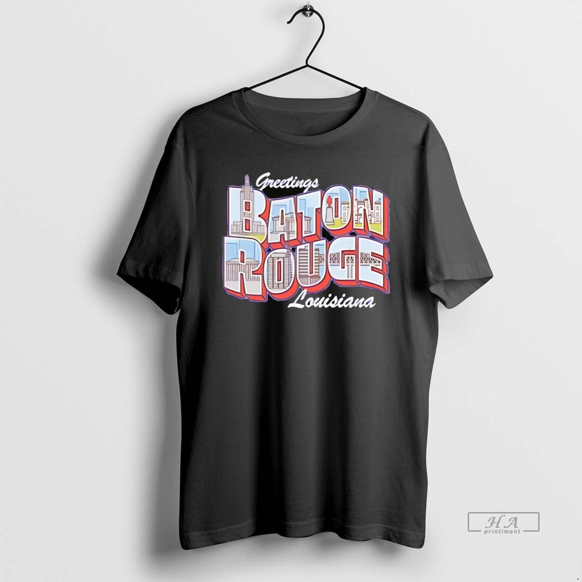 Official Greetings Baton Rouge Louisiana Skyline