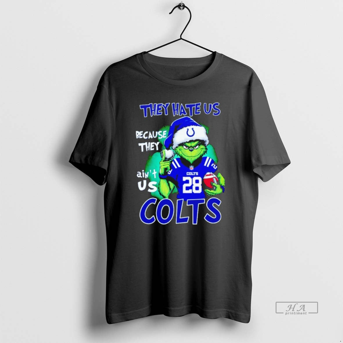 Official Grinch They Hate Us Because They Aint Us Indianapolis Colts