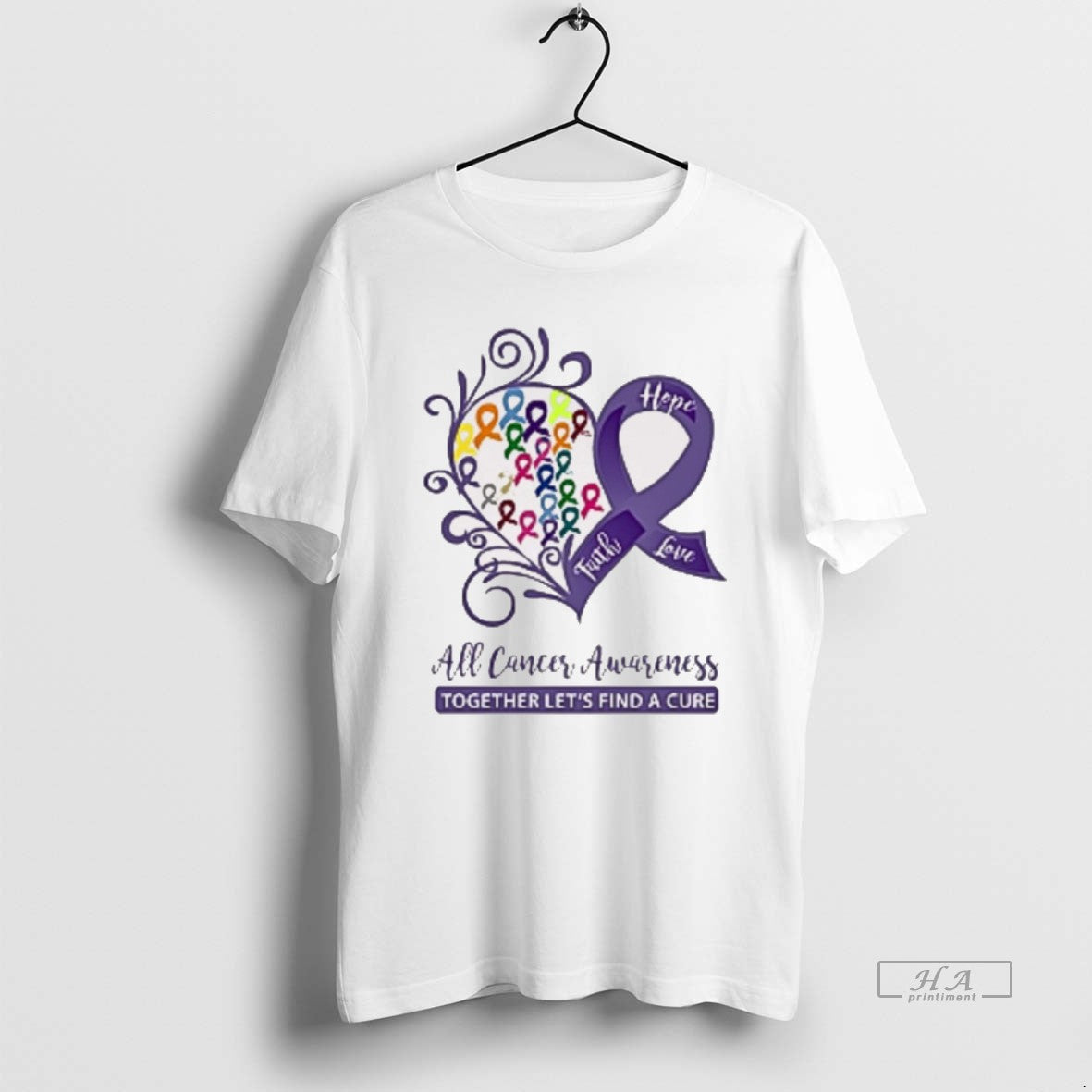 Official Hope Faith Love All Cancer Awareness Together Lets Find A Cure 2025