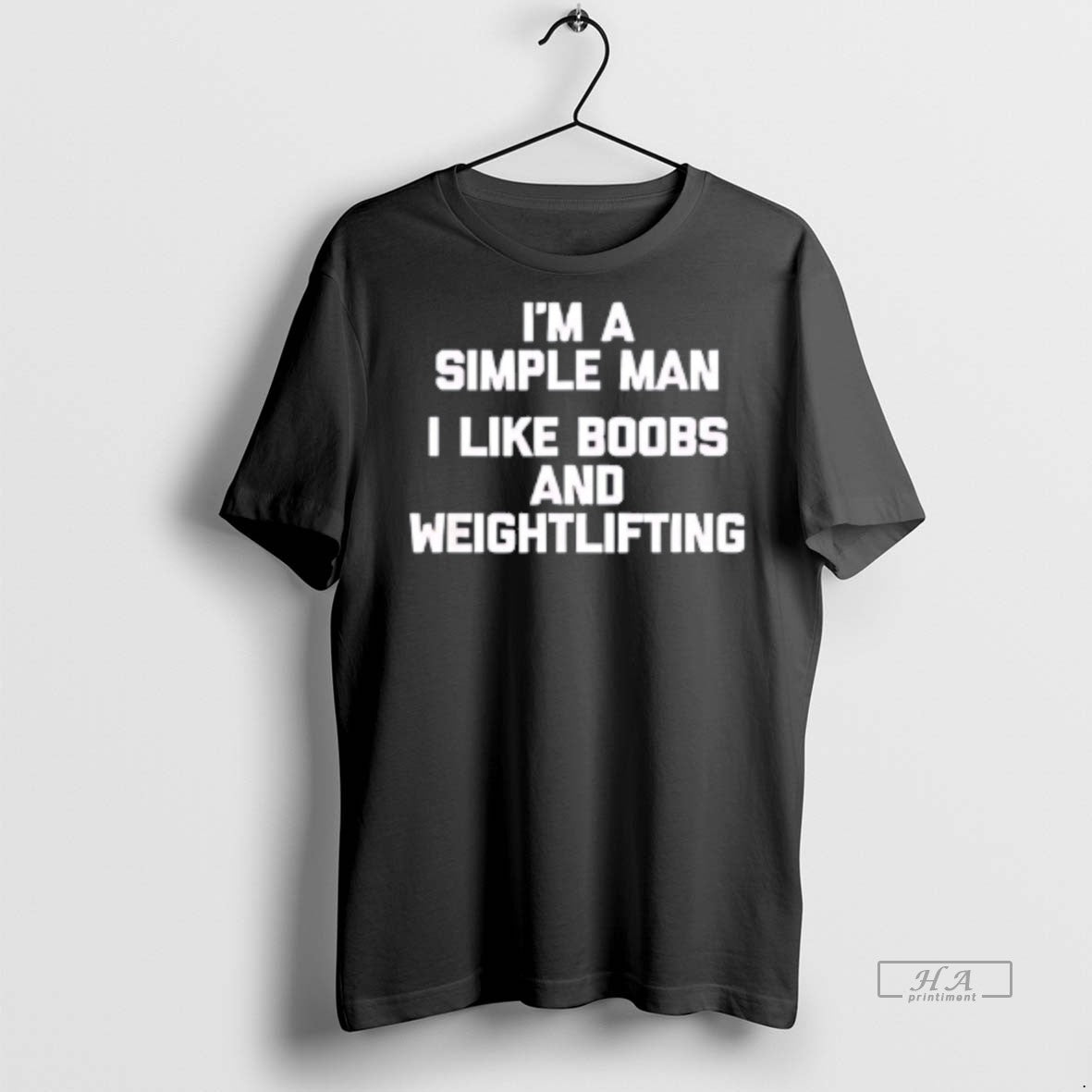 Official Im A Simple Man I Like Boobs And Weightlifting Shirt