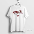 Official Indiana Football Attack Attack Attack Mens White Tee