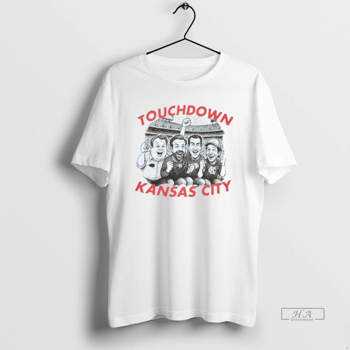 Official Kansas City Touchdown Celebrity Mens White Tee