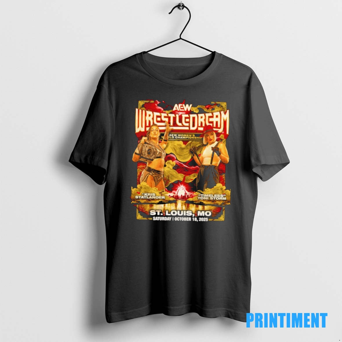 Official Kris Statlander Vs Toni Storm Aew Wrestledream 2025 Matchup Tee Sweater