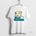 Official Los Angeles Dodgers Defeat Miami Dolphins Mens White Tee